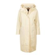 Crème Parka Jas Duno , Beige , Dames