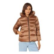 Gewatteerde Hoodie Jas Adley Hetregó , Brown , Dames