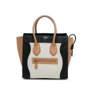 Pre-owned Leather celine-bags Celine Vintage , Beige , Dames