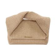 Beige Raffia Twister Large Tas JW Anderson , Beige , Dames