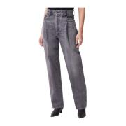 Wijde Pijp Grijze Jeans Agolde , Gray , Dames