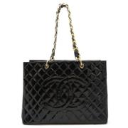 Pre-owned Leather chanel-bags Chanel Vintage , Black , Dames