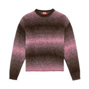 Alpaca Blend Regular-Fit Sweater Diesel , Purple , Heren