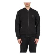 Katoenen Zip-Up Sweater Hugo Boss , Black , Heren