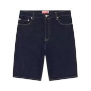 Donkere Denim Shorts Creaties Kenzo , Blue , Heren