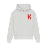 Grijze Hoodie met Geborduurde Tijger Kenzo , Gray , Dames