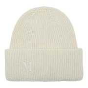 Stijlvolle Beanie Hoed Max Mara , White , Dames