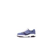 Blauwe Suède Logo Sneakers New Balance , Blue , Dames