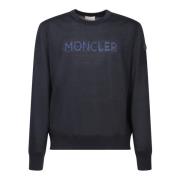 Sportieve Trui met Lange Mouwen Moncler , Blue , Heren