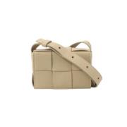 Pre-owned Leather shoulder-bags Bottega Veneta Vintage , Beige , Dames