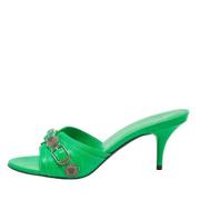 Pre-owned Leather sandals Balenciaga Vintage , Green , Dames