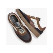 Cognac Sneaker met Zigzag Patroon Van Bommel , Multicolor , Heren