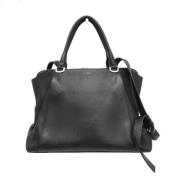 Pre-owned Leather handbags Cartier Vintage , Black , Dames