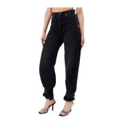 Zwarte Wide Leg Jeans Cleo Agolde , Black , Dames