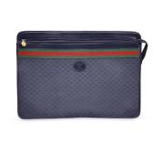 Pre-owned Leather gucci-bags Gucci Vintage , Blue , Dames