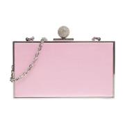 Roze Satijnen Clara Clutch Tas Sophia Webster , Pink , Dames