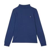 Katoenen coltrui met logo Ralph Lauren , Blue , Heren