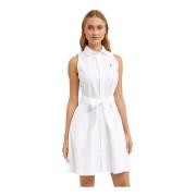 Witte katoenen jurk Ralph Lauren , White , Dames