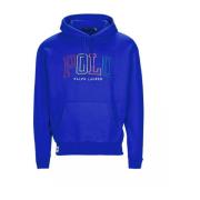 Blauwe hoodie met logo Ralph Lauren , Blue , Heren