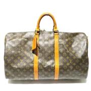 Pre-owned Canvas handbags Louis Vuitton Vintage , Brown , Unisex