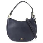 Pre-owned Leather shoulder-bags Coach Pre-owned , Blue , Dames