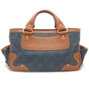 Pre-owned Canvas handbags Celine Vintage , Blue , Dames