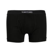 Logo Waistband Boxers Tom Ford , Black , Heren