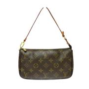 Pre-owned Canvas handbags Louis Vuitton Vintage , Brown , Dames