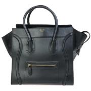 Pre-owned Leather celine-bags Celine Vintage , Black , Dames