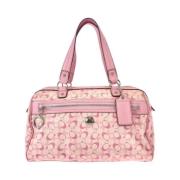 Pre-owned Canvas handbags Coach Pre-owned , Pink , Dames