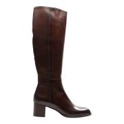 Kniehoge laars met 5 cm hak Magnanni , Brown , Dames