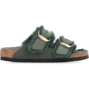 Gezellige instappers met voering van imitatiebont Birkenstock , Green ...