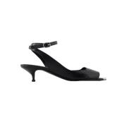 Leather sandals Alexander McQueen , Black , Dames