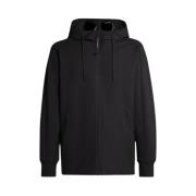 Diagonaal Gestreepte Goggle Hoodie C.p. Company , Black , Heren