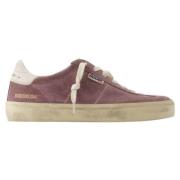 Leather sneakers Golden Goose , Purple , Dames