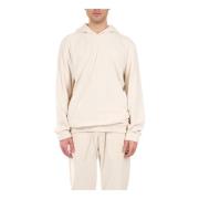 Fluwelen Geribbelde Hoodie Hugo Boss , Beige , Heren