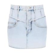 Lichtblauwe Denim Rok Isabel Marant , Blue , Dames