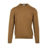 Bruine Pullovers Sweaters Lacoste , Brown , Heren