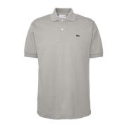 Klassieke Katoenen Poloshirt - Grijs Lacoste , Gray , Heren