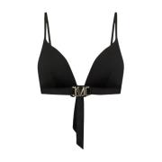 Zwarte Triangel Bikini Top Max Mara , Black , Dames