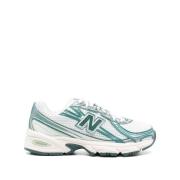 Wit Teal Groen Panel Sneakers New Balance , Multicolor , Dames