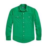 Groene Classic Fit Overhemd Ralph Lauren , Green , Heren