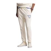 Witte sweatpants met print Ralph Lauren , White , Heren