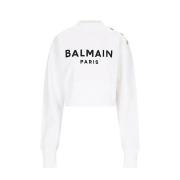 Stijlvolle Sweatshirt voor Mannen Balmain , White , Dames