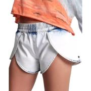 Denim Runner Shorts One Teaspoon , White , Dames