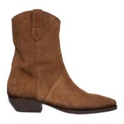 Handgemaakte Texaanse enkellaars in bruin Elia Maurizi , Brown , Dames