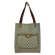 Pre-owned Canvas totes Gucci Vintage , Gray , Dames