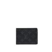 Pre-owned Canvas wallets Louis Vuitton Vintage , Black , Heren