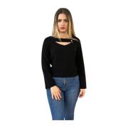 Stijlvolle Gebreide Top Liu Jo , Black , Dames