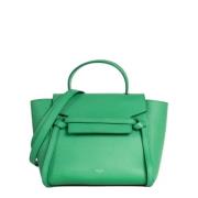 Pre-owned Leather celine-bags Celine Vintage , Green , Dames